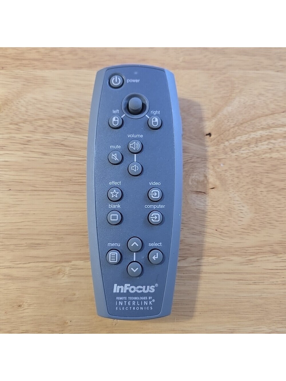 Infocus Integrator Remote Control for C410 C420 C460 DP1200X No Battery Cover